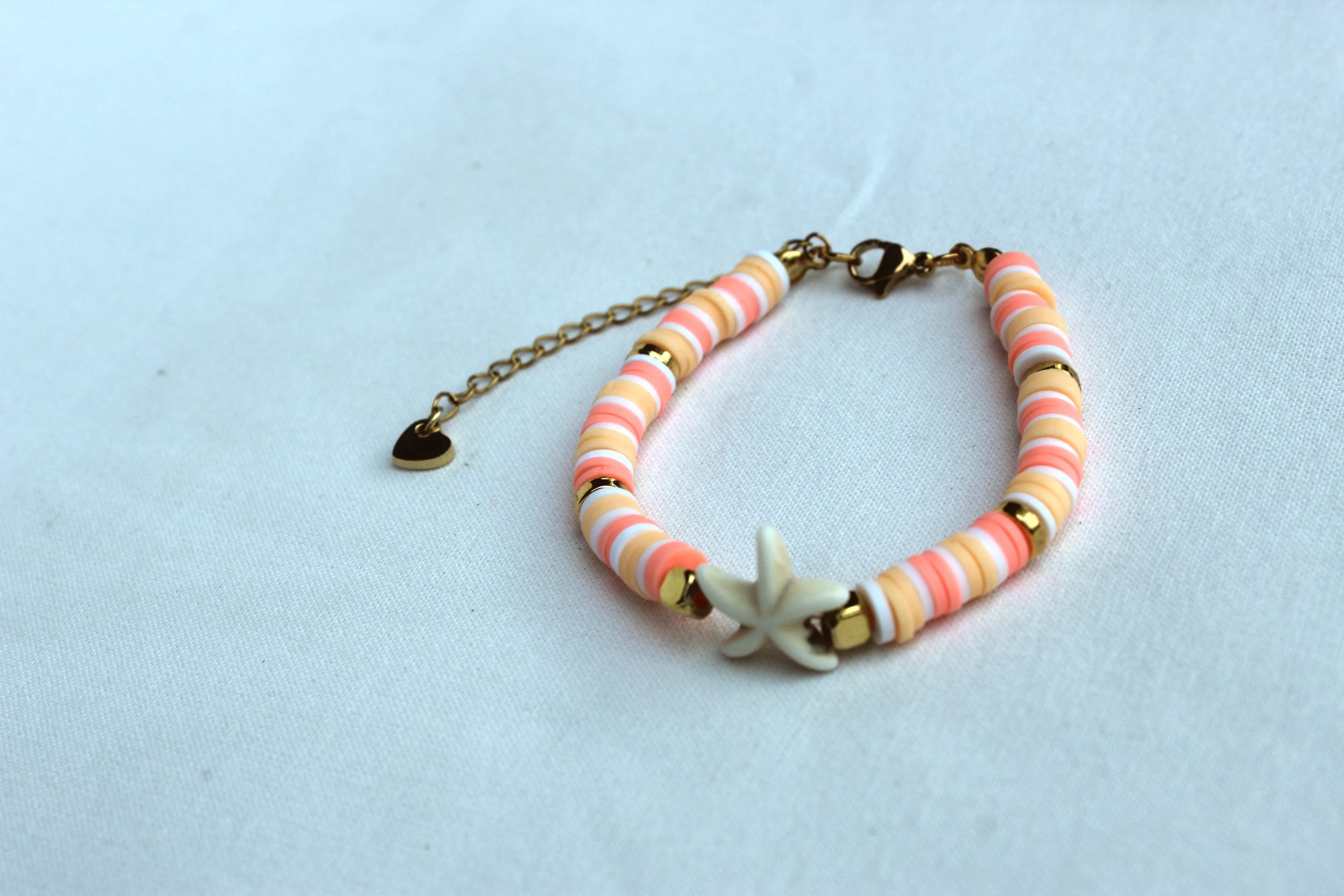 zeester armband roze/oranje/blauw - Afbeelding 4