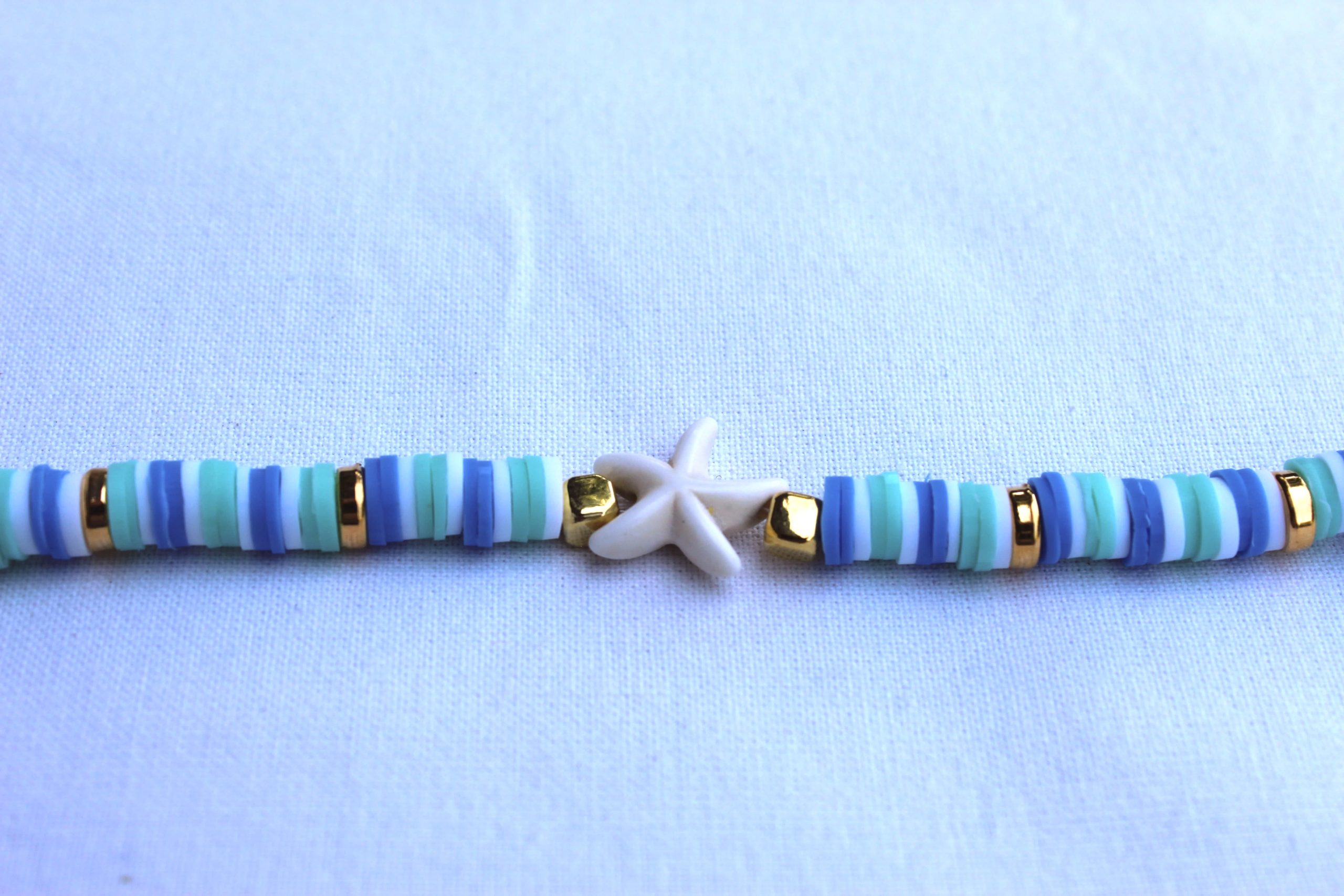 zeester armband roze/oranje/blauw - Afbeelding 5