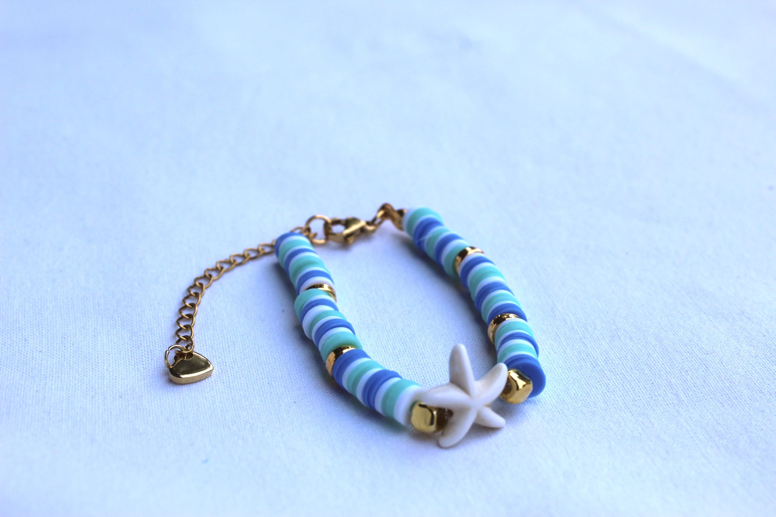 zeester armband roze/oranje/blauw - Afbeelding 6