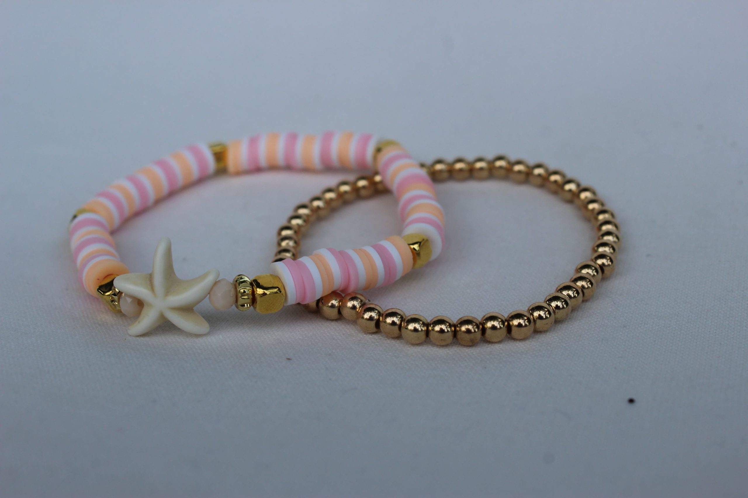 gouden kralen armband - Afbeelding 2