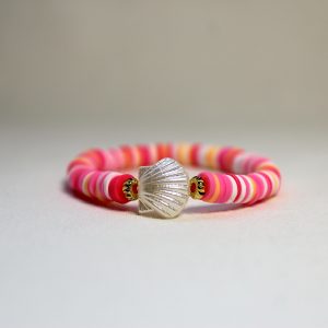 roze schelpen armband