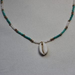 groene schelpen ketting