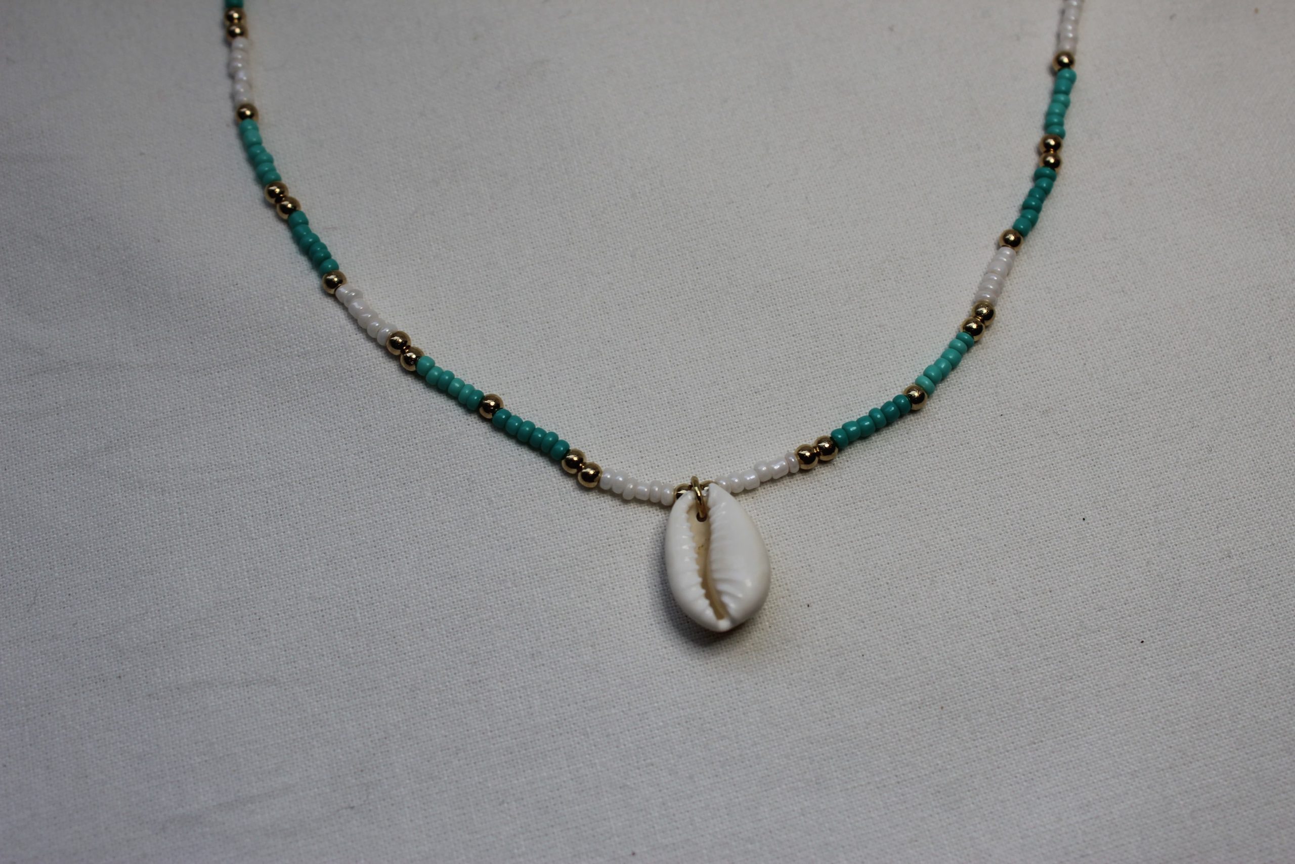 groene schelpen ketting