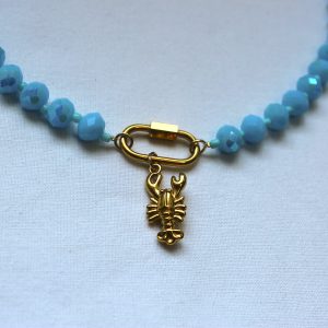 blauwe kreeft ketting
