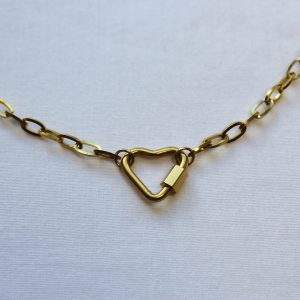 Gold heart necklace